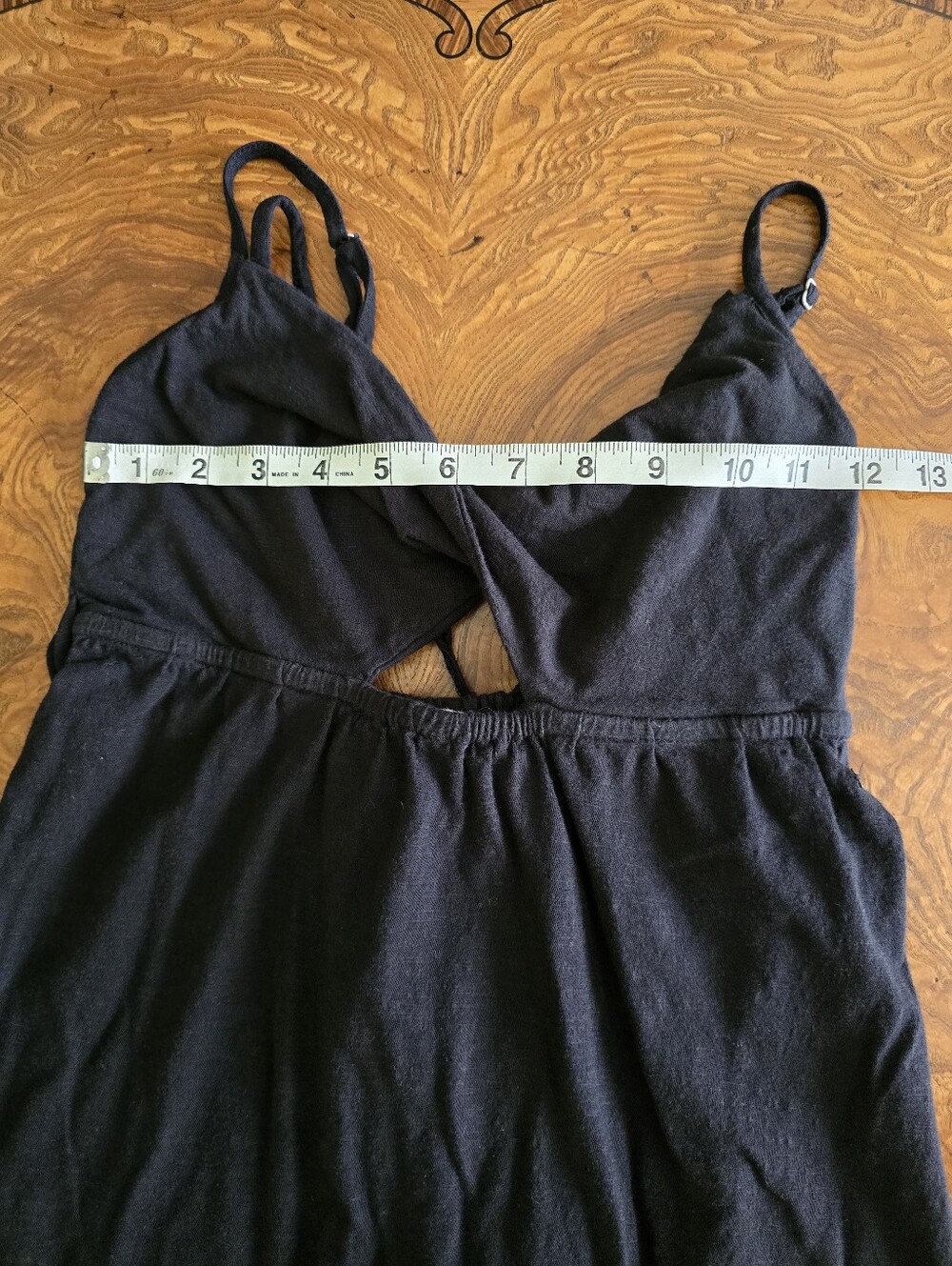 Roxy Black Halter Maxi Dress Womens Size Small, Cotton, Keyhole Bust, Flowy - Picture 10 of 11